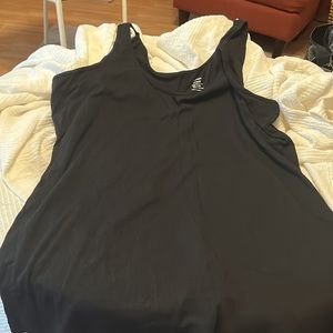 Old Navy lot of 2ribbed black tank tops in a 3X and 1 soft knit black in an XXL